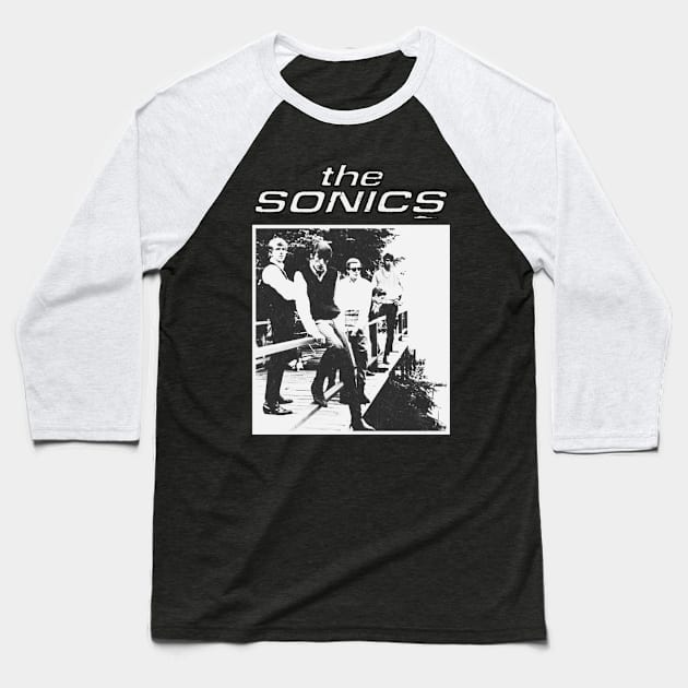 The sonics Classic B&W Baseball T-Shirt by The Inspire Cafe